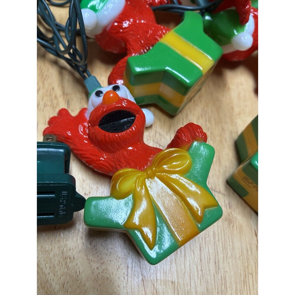 Vintage Kurt S. Adler Sesame Street Elmo Christmas Present String Lights Tested - Picture 2 of 4